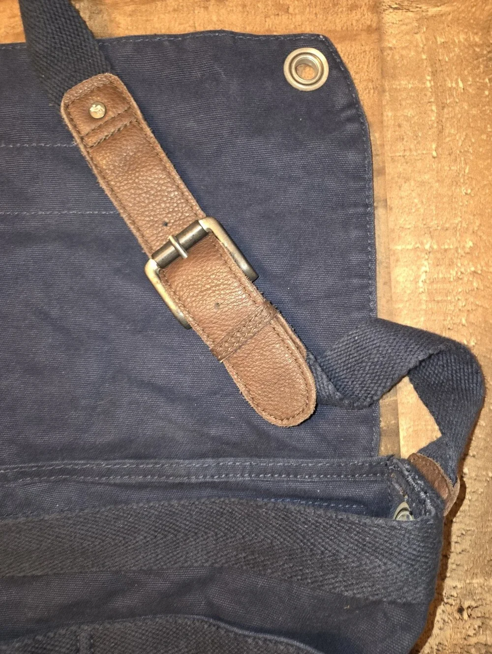 Vintage 90's ABERCOMBIE & FITCH Navy Blue Canvas Messenger Crossbody Bag Y2K A&F